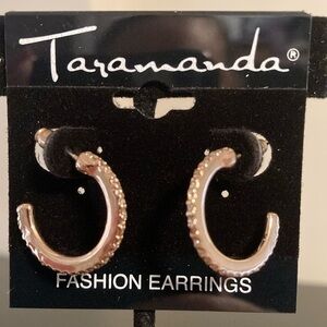 Taramanda Gold-Tone Fashion Hoop Earrings